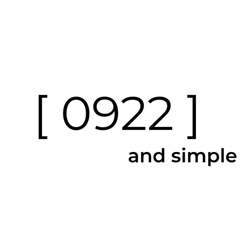 [ 0922 ] and simple
