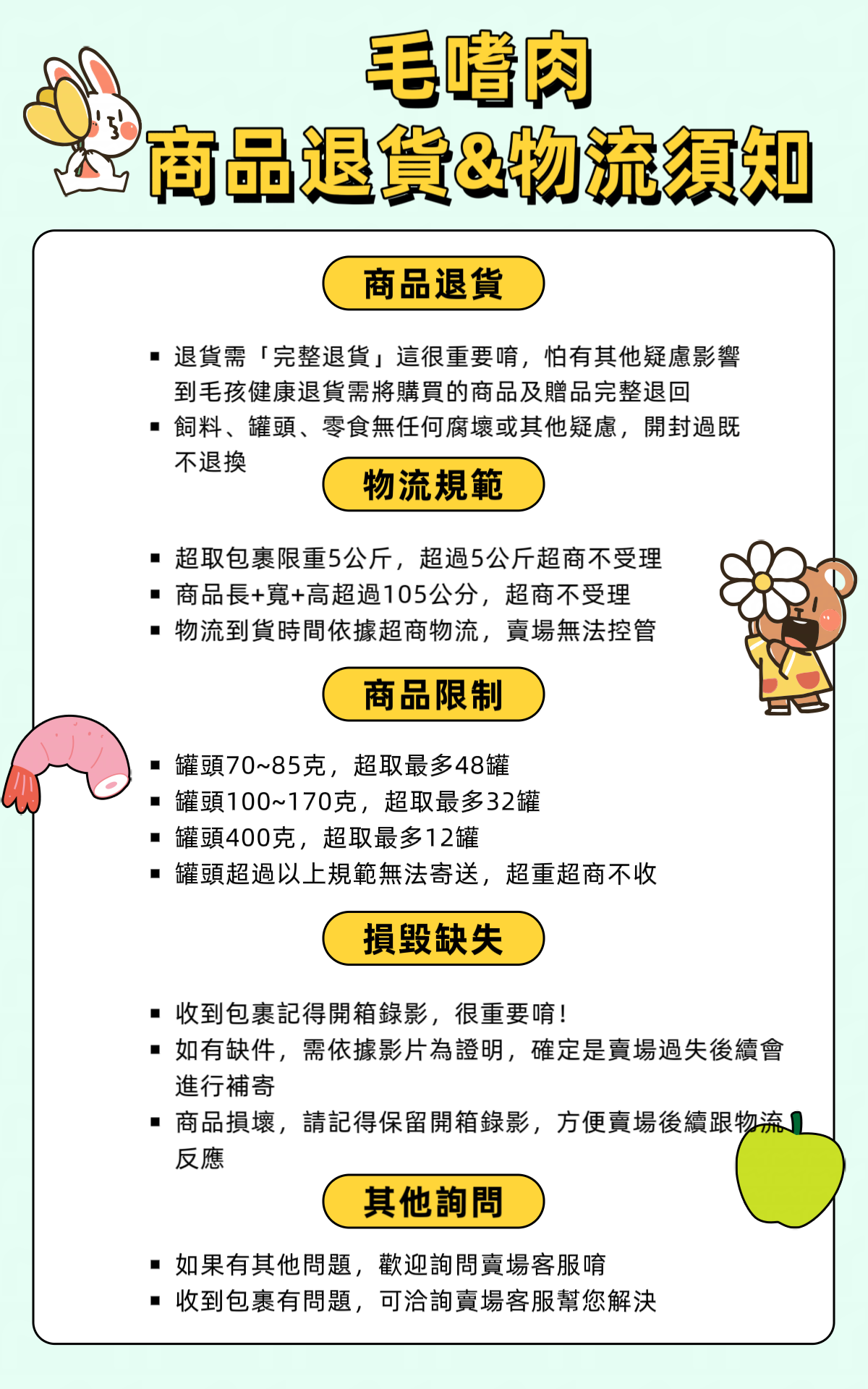 退貨政策