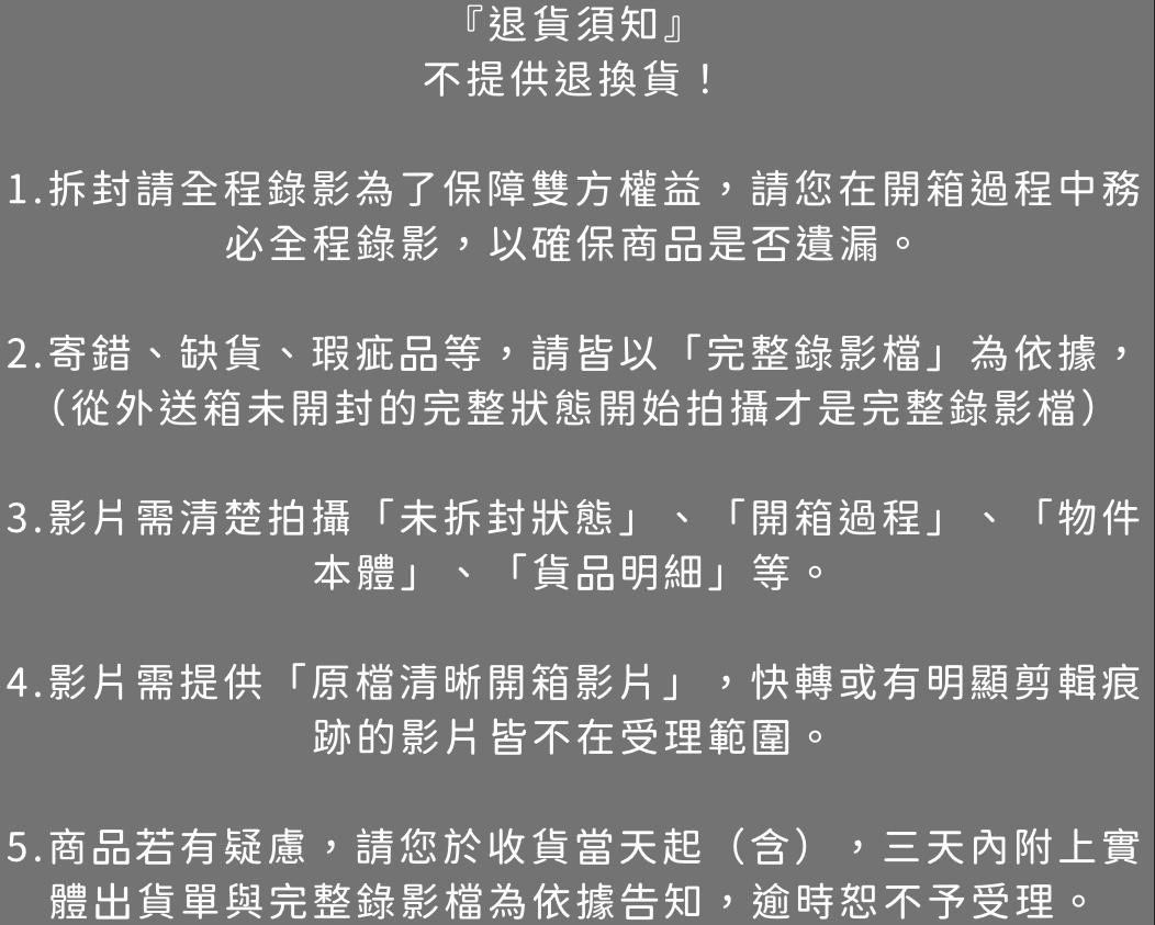 退貨政策