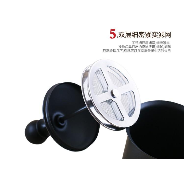 400ML不銹鋼打奶泡器適合拿鐵/卡布其諾日式雙層手打奶泡器打牛奶起泡器咖啡用具-細節圖6
