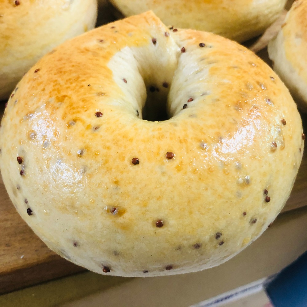 低卡麵包匠人手作 紅藜全麥貝果9種口味BAGEL 原味 無蛋 無油 無奶的全素貝果100%全粒麥麵粉 無漂白無添加-規格圖1