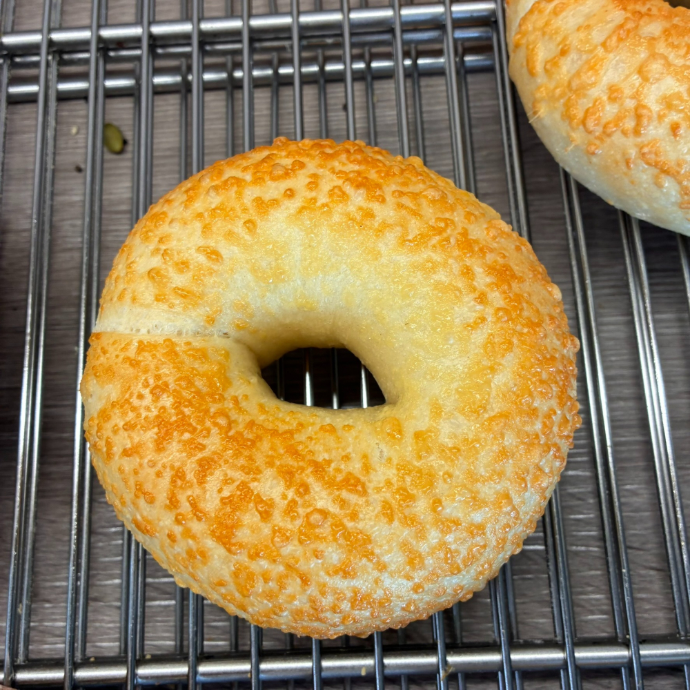 帕瑪森起司貝果BAGEL 7種口味低卡麵包匠人手作 下標現作 蛋奶素可客製 有嚼勁不會硬無油低鹽微糖-細節圖3