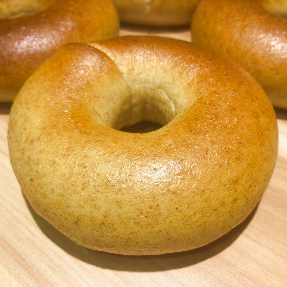 【百分百無糖】【十八麥全粒麥貝果】低醣 高膳食纖維【百分百台灣小麥】 石磨研磨全麥麵粉在地農糧-細節圖2