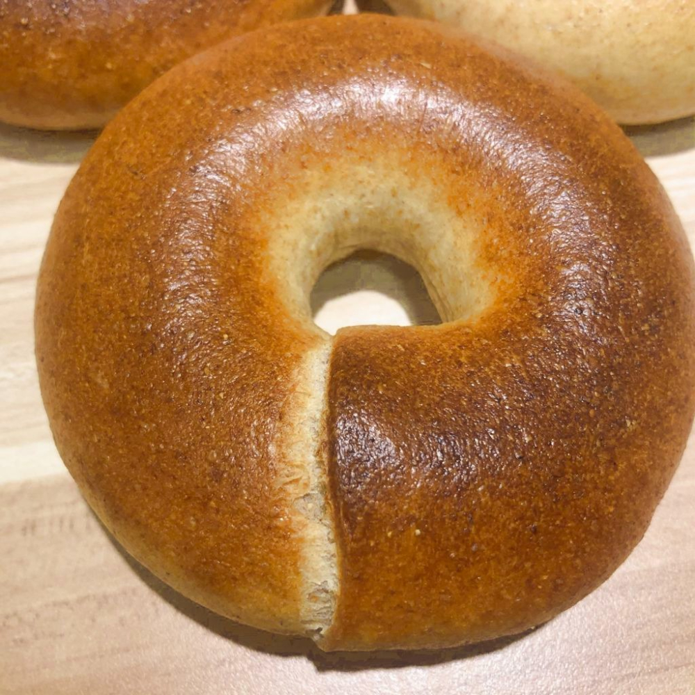 【百分百無糖】【十八麥全粒麥貝果】低醣 高膳食纖維【百分百台灣小麥】 石磨研磨全麥麵粉在地農糧-細節圖3