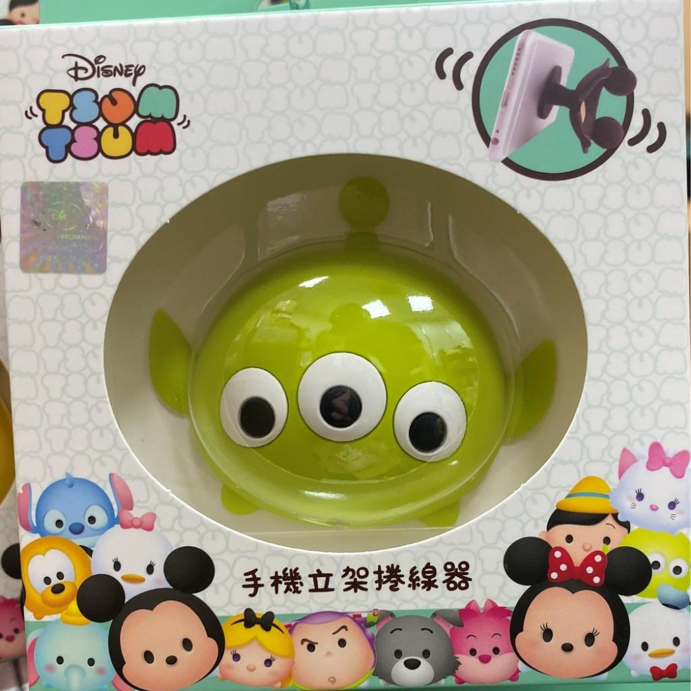 【正版授權】Disney 迪士尼 Tsum 多功能 手機立架 捲線器 iPhone / Android 可用 指環扣-細節圖7