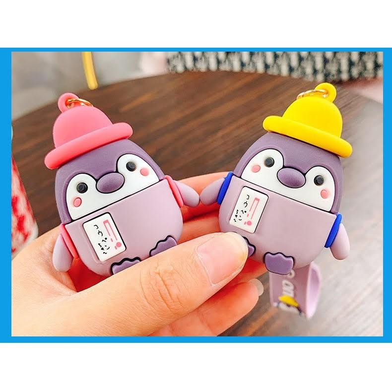 韓系 超可愛 企鵝 娃娃 玩偶 鑰匙圈 掛飾 手機吊飾 包包 學生 吊飾 生日 聖誕 禮物 交換 聖誕節-細節圖4