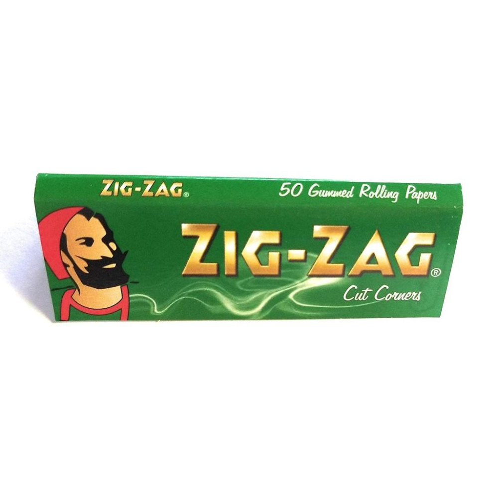 【原裝正品】ZIG ZAG 捲菸紙 法國老人頭 剪角 綠紙 捲菸 紙 天然紙 捲煙 菸紙 煙紙-細節圖2