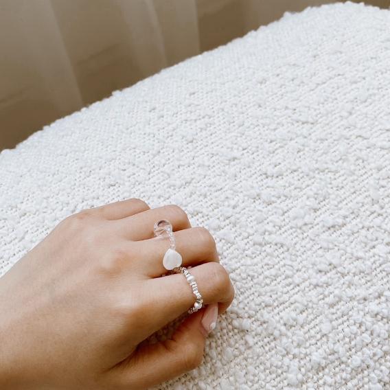 珍珠碎銀線戒 L230062-細節圖5