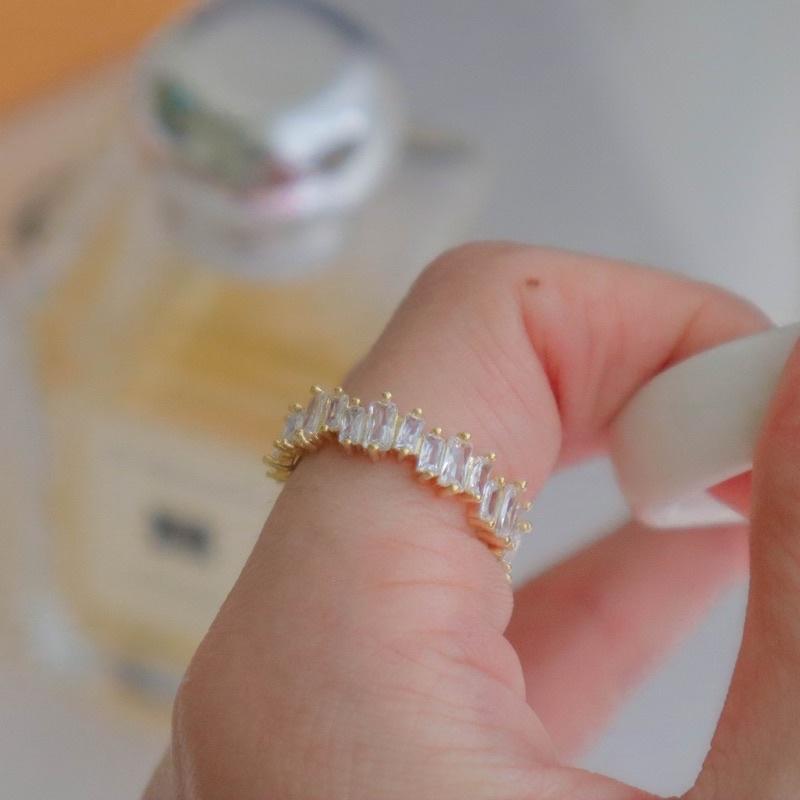 洛莉🥑超閃亮柱狀晶體開口可調戒指 AW0720-細節圖2