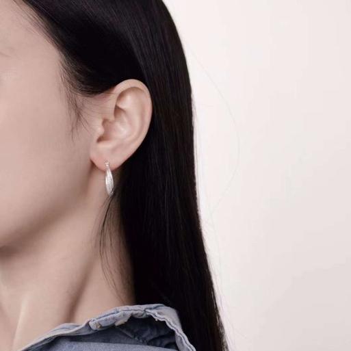 簡約巨大線圈C字耳環 L230020-細節圖4