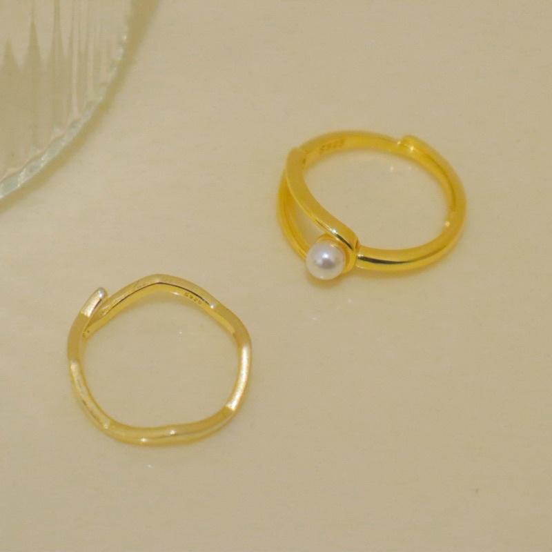 洛莉🥑大波浪金色戒指 AW0818-細節圖2