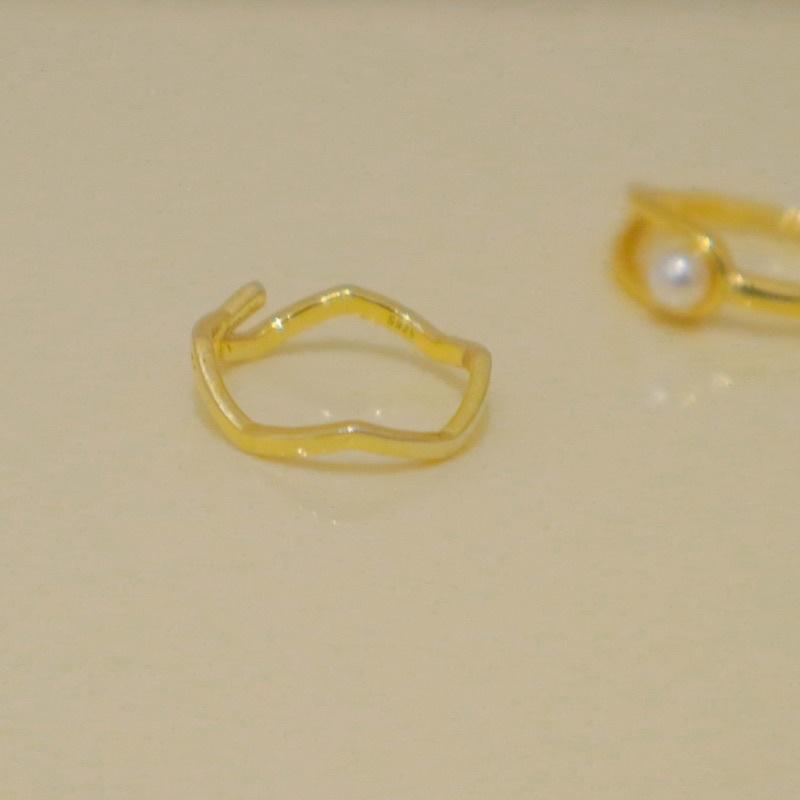 洛莉🥑大波浪金色戒指 AW0818-細節圖3