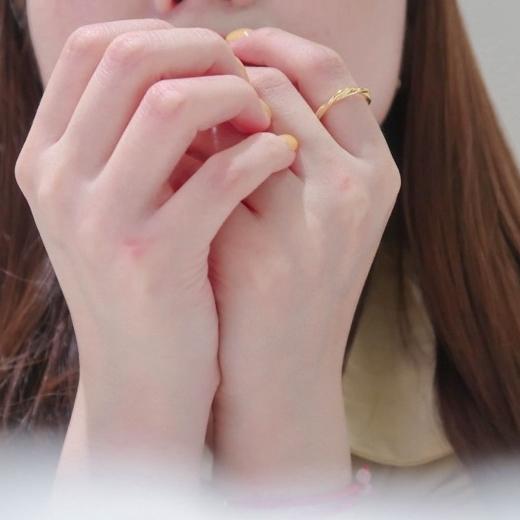 洛莉 🥑 金色不規則麻花戒指 SS0401-細節圖2