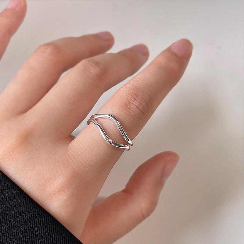 簡約流線食指戒 L230003-細節圖3