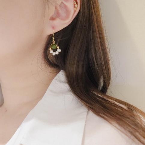 洛莉 🥑 925銀 唯美復古珍珠 耳環 SS0306-細節圖3