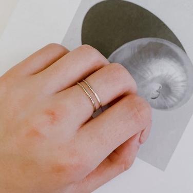 洛莉 🥑 輕奢款雙層 戒指 SS0303-細節圖2