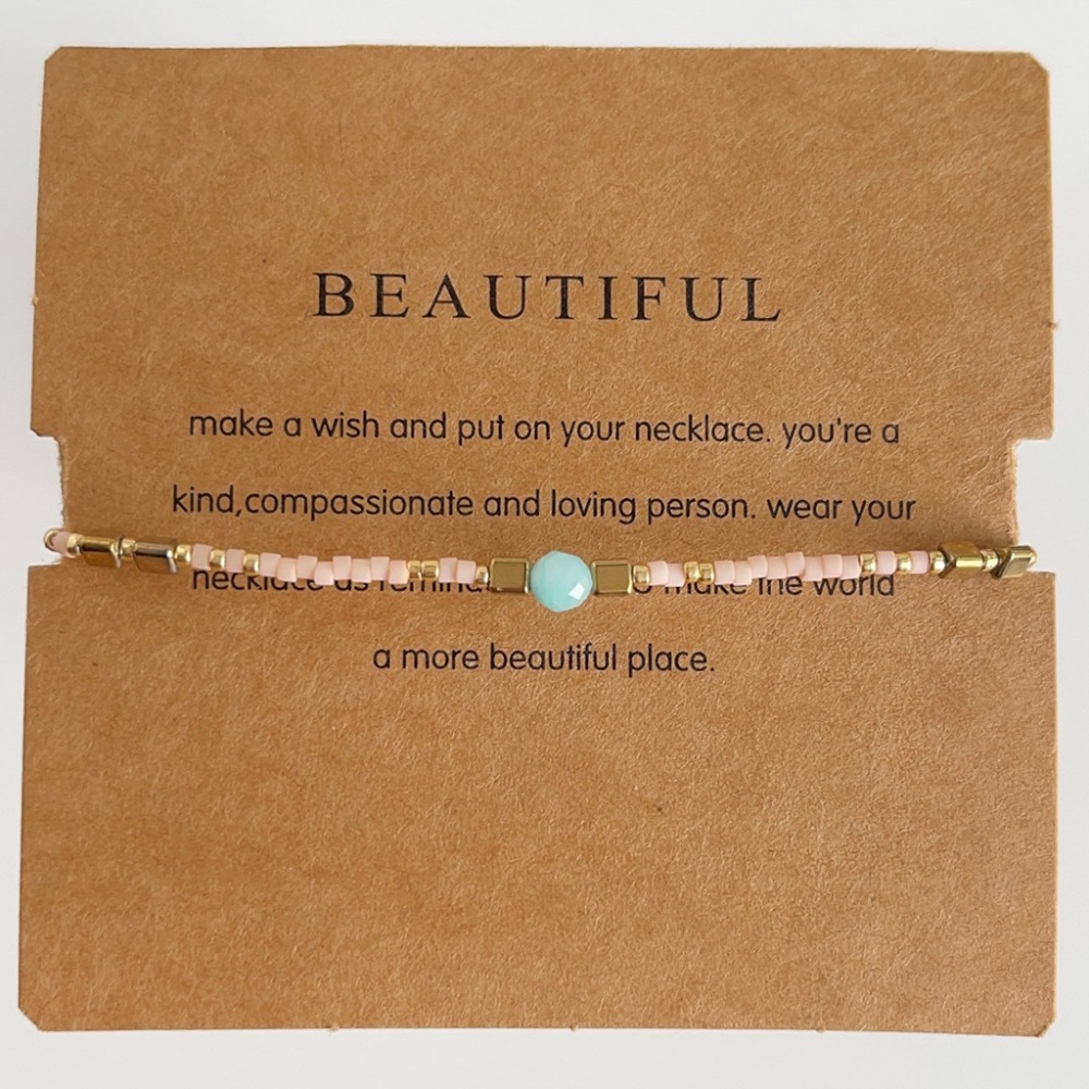 輕珠寶 編織幸運石手環-細節圖2