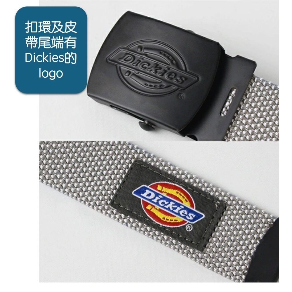 <現貨>Dickies 消光黑 帆布皮帶 尼龍腰帶 工裝 皮帶 腰帶 金屬 長版皮帶 工裝 素面 經典-細節圖2