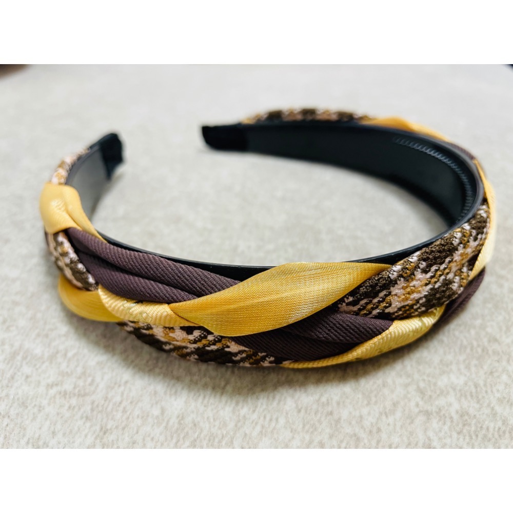 《台灣現貨》韓風編織髮箍-三色-細節圖2