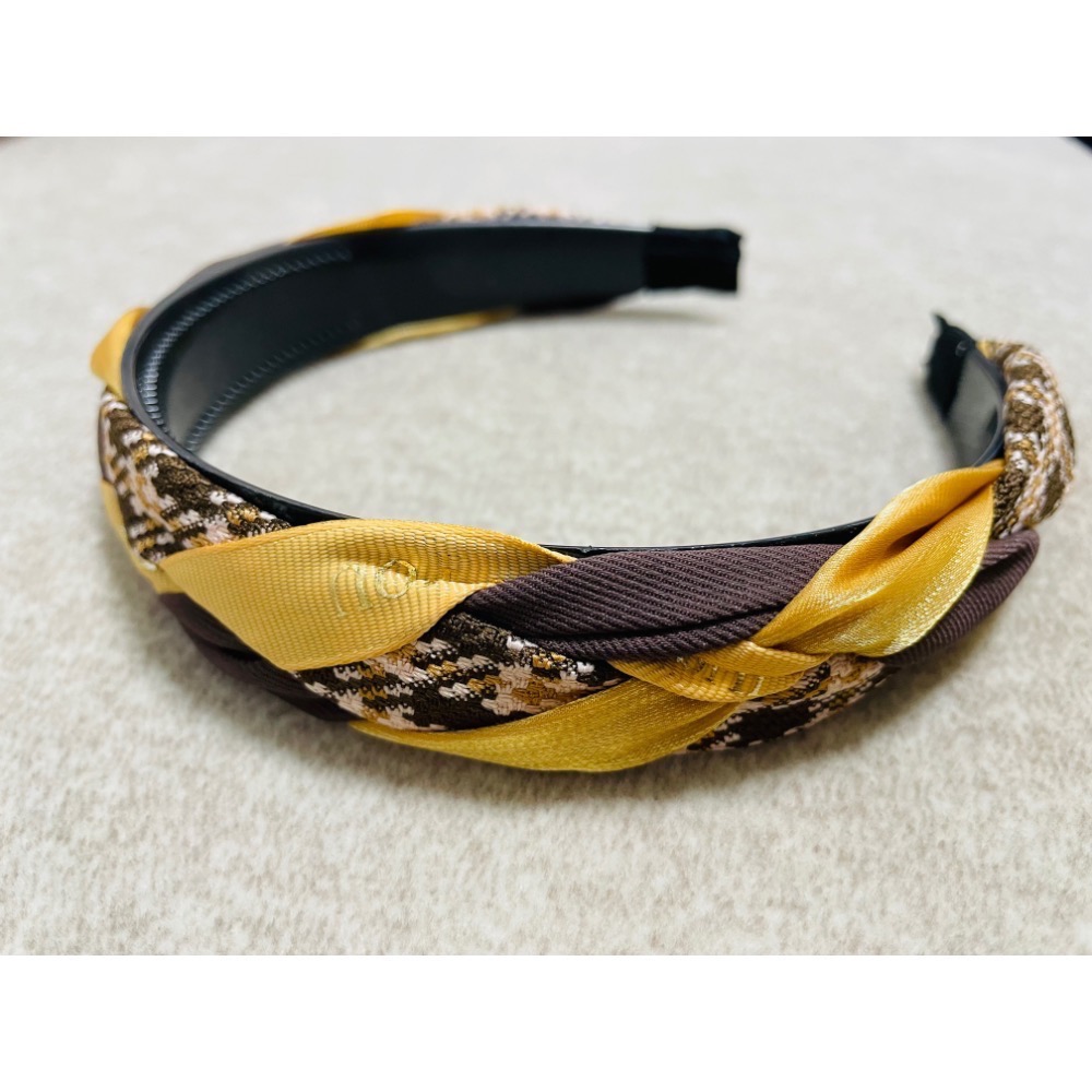 《台灣現貨》韓風編織髮箍-三色-細節圖3