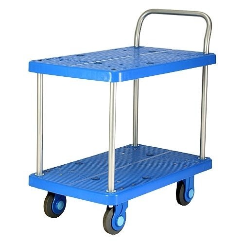 #9 日本KANATSU超靜音手推車PLA300-T2雙層,91*60cm載重300公斤,4輪拖車-細節圖2