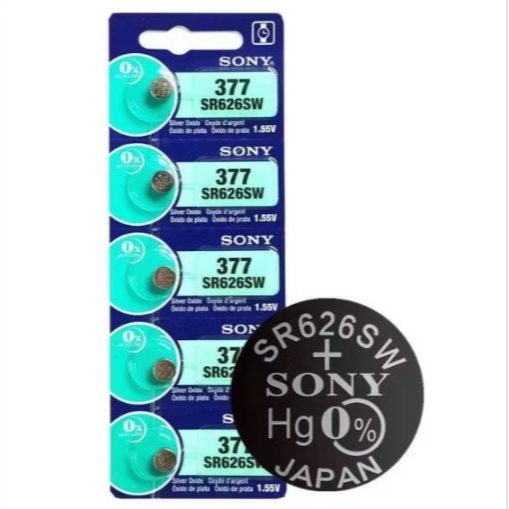 5個價,SONY 377 SR626SW 1.55V,日本🇯🇵製 鈕扣電池 手錶電池-細節圖2