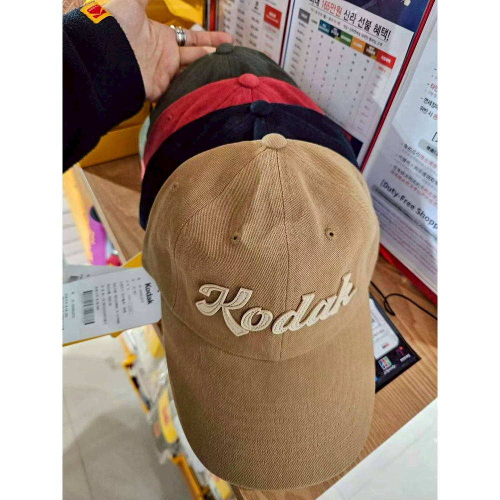 [asu.tw] 🇰🇷正韓 |預購| KODAK 柯達 LOGO貼布棒球帽 (四色)-細節圖6
