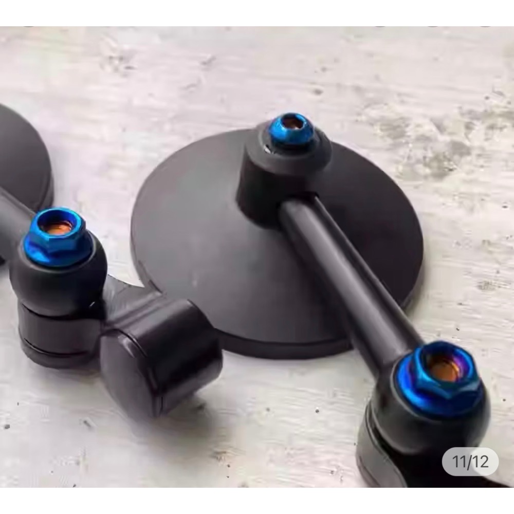 小圓款 雞腿鏡機車後照鏡  照後鏡-規格圖3