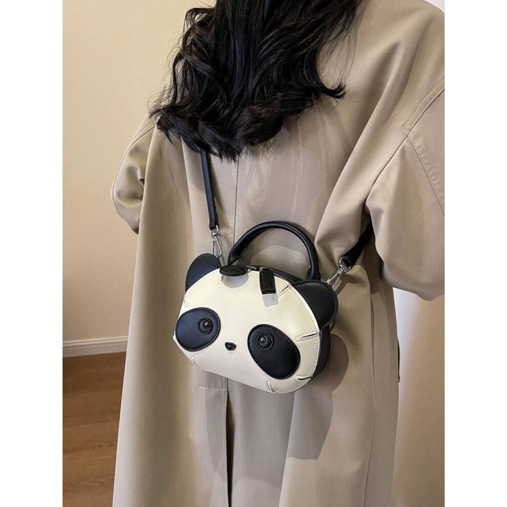 熊貓肩袋，獨特設計，時尚百搭的單肩/斜挎包-細節圖2