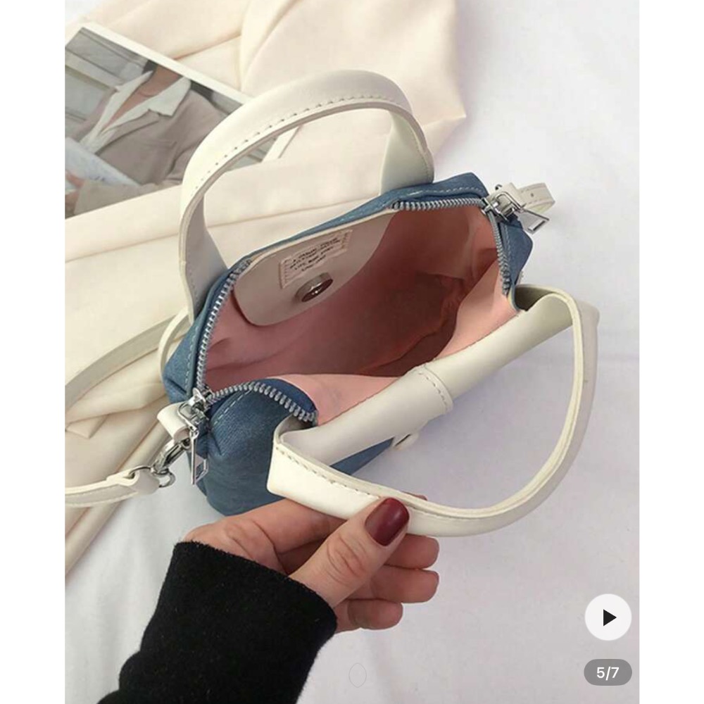 休閒鏈條肩帶奇特包-細節圖4