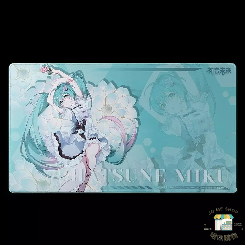 現貨 禮物 👘官方授權 正品 Hatsune Miku 初音未來 39主題 花之語周邊 超大桌墊 miku 紀念 滑鼠墊-細節圖2