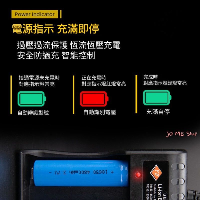 現貨🔌18650鋰電池 4槽充電器 4個 四槽獨立控制 兼容多種電池 多重防護 支持多國檢測認證-細節圖3