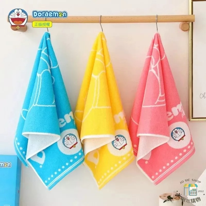 現貨🔔正版正版授權 哆啦A夢 小叮噹 洗澡毛巾 全棉吸水 洗臉 速乾 純棉 高端 家用 不掉毛 卡通兒童巾 浴巾 毛巾-細節圖8