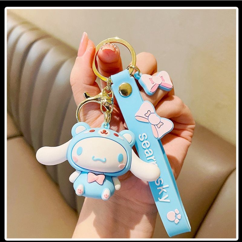 新款上架🪅現貨 三麗鷗 正版 卡通 卡蒂貓 Hello kitty 美樂蒂 公仔 鑰匙鏈 布丁狗  掛件 鑰匙扣 禮物-細節圖3