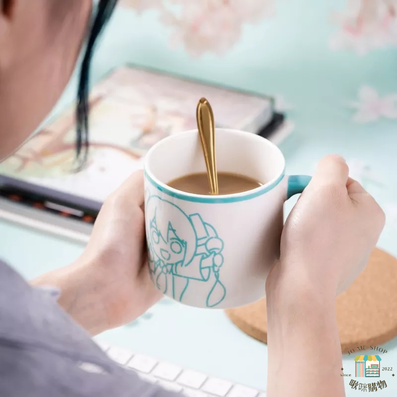 現貨 禮物 👘官方授權 正品 Hatsune Miku 初音未來 安可 陶瓷杯 可愛 miku 周邊 馬克杯 咖啡杯-細節圖6