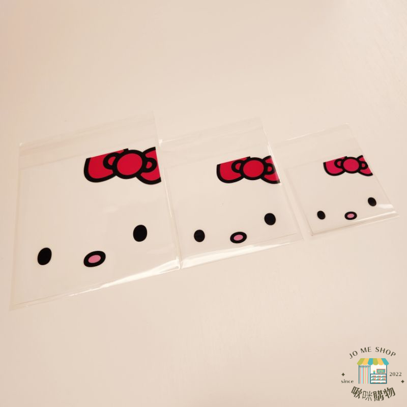 🍩🍫🍬現貨🍭限時69折 kitty 自粘袋 禮物袋 包裝袋 西點袋 餅乾袋 糖果袋 美睫禮物袋 OPP袋 喜糖 烘焙-細節圖2