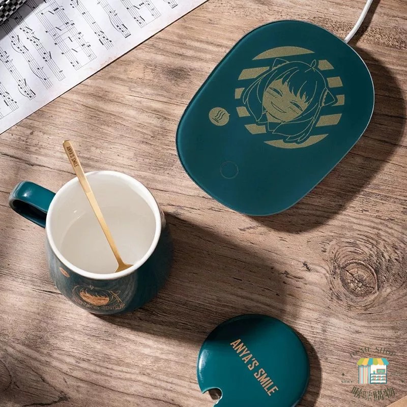 現貨🎎Hmakurs Spy × Family間諜家家酒 間諜過家家 阿尼亞 安妮亞 加熱杯墊 馬克杯 杯組 陶瓷杯-細節圖3