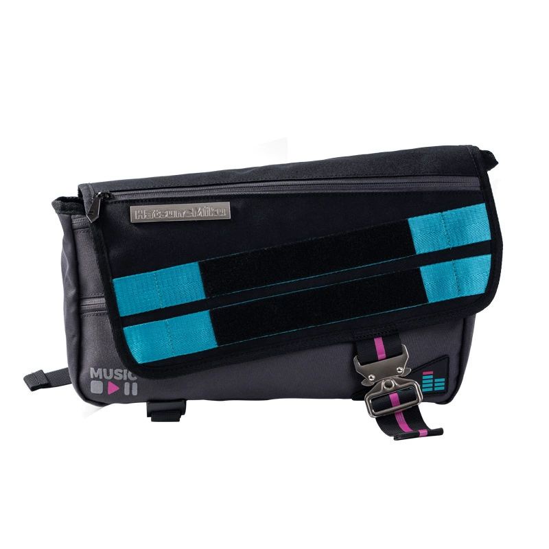 現貨 禮物 👘官方授權 正品 Hatsune Miku 初音未來 戰術單肩包 初音印象 大容量單肩斜挎包 斜背包-細節圖2