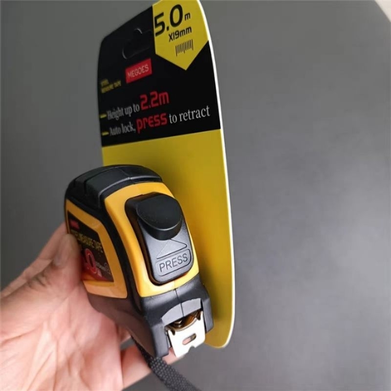 現貨 🇩🇪 德國 MEGOES 自動鎖停 捲尺 防摔 高精度 順手 好用 防震 防摔 耐磨 鋼捲 尺子 5m 5米 卷尺-細節圖3
