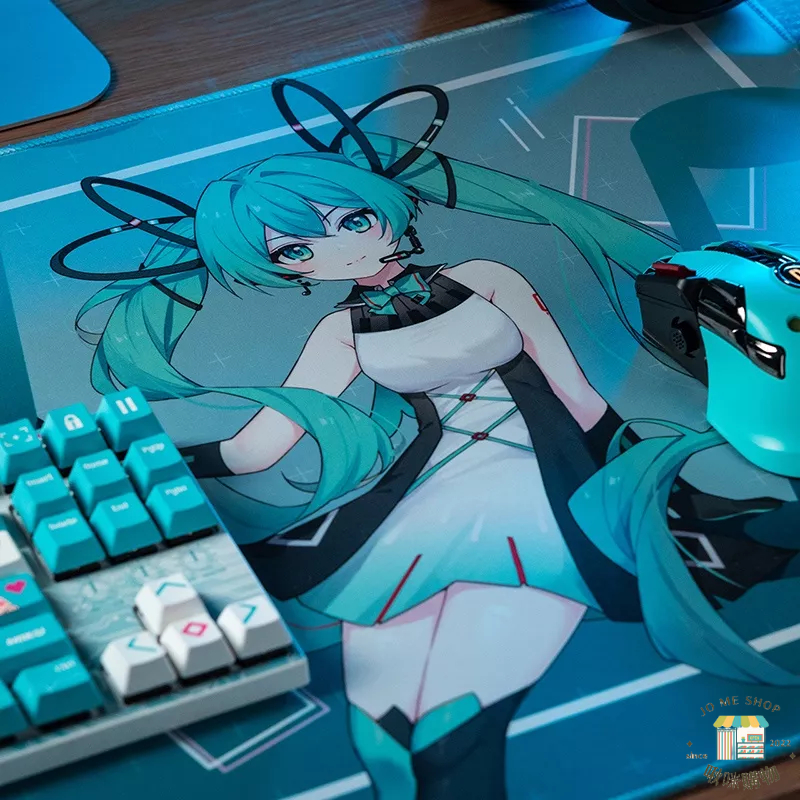 現貨 禮物 👘官方授權 正品 Hatsune Miku 初音未來 幻變幾何 滑鼠墊 桌墊 滑鼠墊 V家 超大桌墊-細節圖4