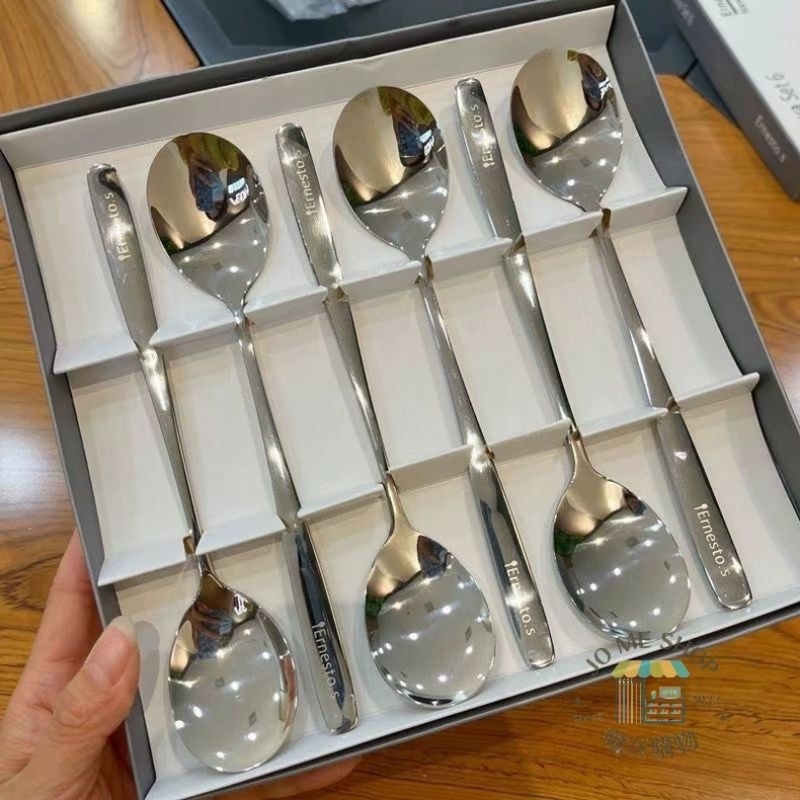 現貨 六入組🥄 🇩🇪 德國 Ernesto.s 精美不銹鋼湯杓 304不銹鋼 不鏽鋼 湯匙 禮物 送禮-細節圖2