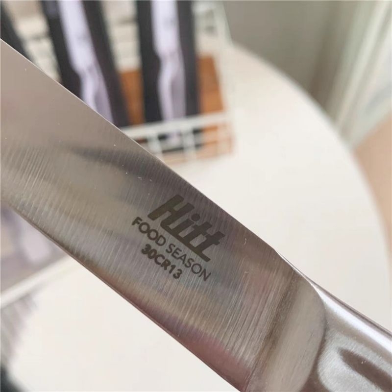 現貨 🇩🇪 德國品質 🇷🇺 俄羅斯 品牌 一體成型 全鋼 牛排刀 鋒利 水果刀 廚房烹飪 切蔬菜 沙拉 多功能小刀-細節圖7