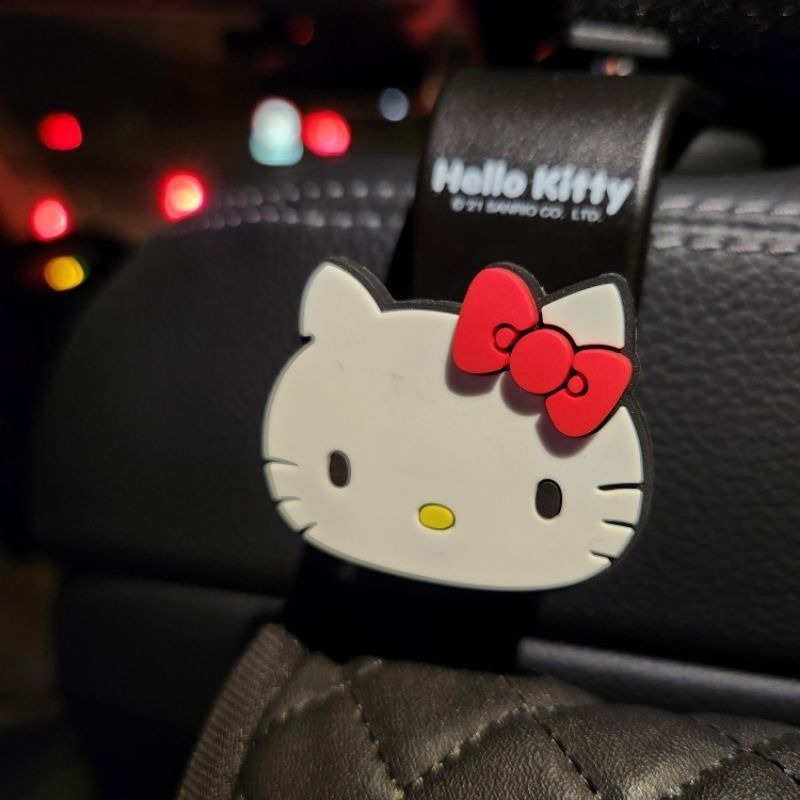 現貨 禮物🪅三麗鷗 正版 Hellokitty 汽車 掛鉤 座椅背 卡通 多功能 後座 後排 車載 收納掛架 掛勾-細節圖7