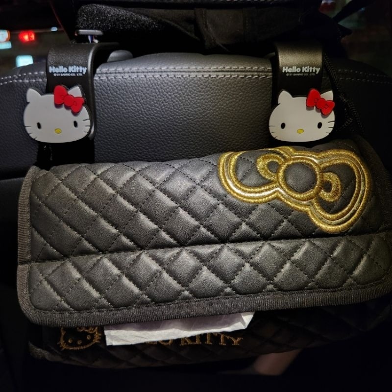 現貨 禮物🪅三麗鷗 正版 Hellokitty 汽車 掛鉤 座椅背 卡通 多功能 後座 後排 車載 收納掛架 掛勾-細節圖8