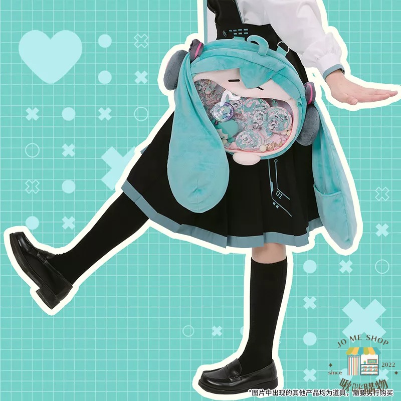 現貨👘 初音未來 正版 大嘴雙肩痛包 大嘴痛包 大嘴包 BEMOE出品 B站 正版授權 bilibili 嗶哩嗶哩-細節圖4