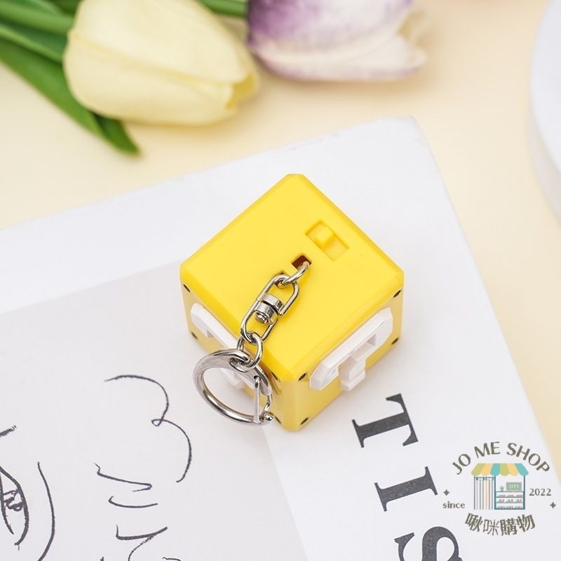 瑪利歐 問號 發聲 鑰匙圈 掛件 減壓玩具 小飾品 方塊鑰匙圈 發聲 金幣 音效-細節圖3