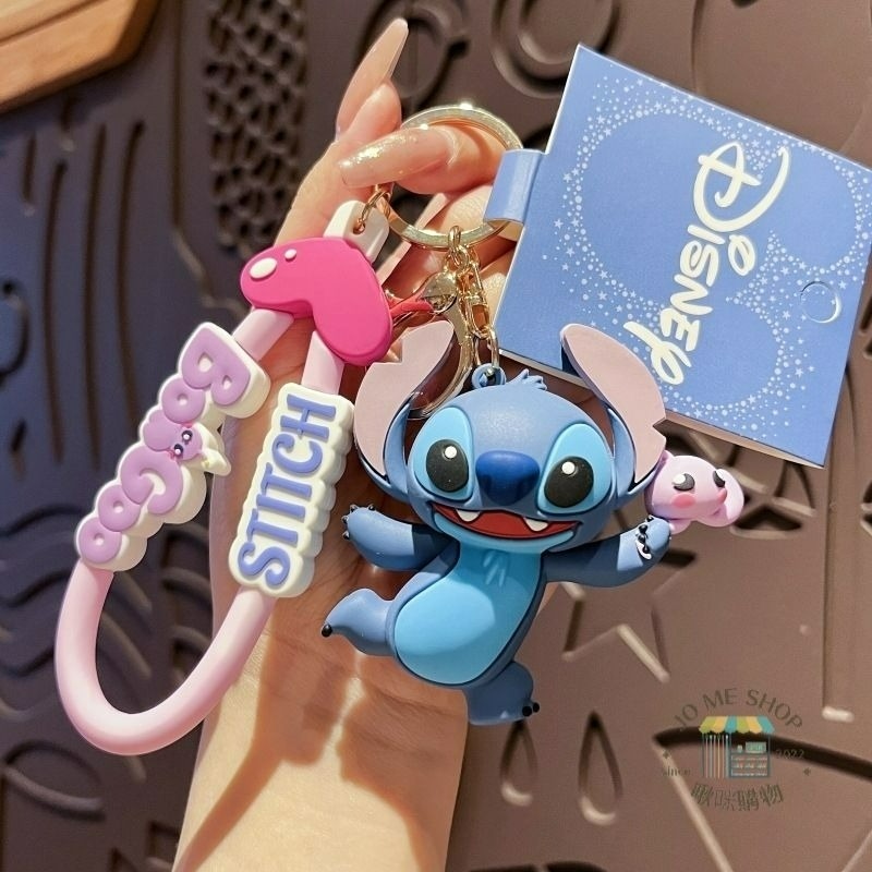 現貨  禮物  🏰 迪士尼 正版 史迪奇 星際寶貝 安琪 鑰匙圈 女 精緻 可愛 卡通公仔 情侶 書包 掛件 禮品-規格圖9