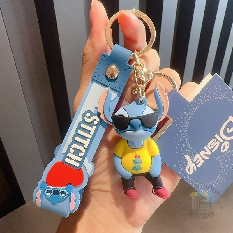 現貨  禮物  🏰 迪士尼 正版 史迪奇 星際寶貝 安琪 鑰匙圈 女 精緻 可愛 卡通公仔 情侶 書包 掛件 禮品-規格圖9