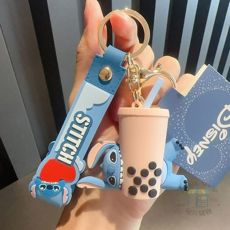 現貨  禮物  🏰 迪士尼 正版 史迪奇 星際寶貝 安琪 鑰匙圈 女 精緻 可愛 卡通公仔 情侶 書包 掛件 禮品-規格圖9
