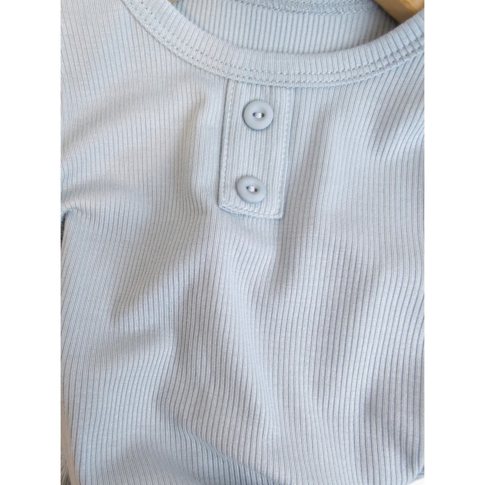 簡約鈕扣素色包屁衣-細節圖3